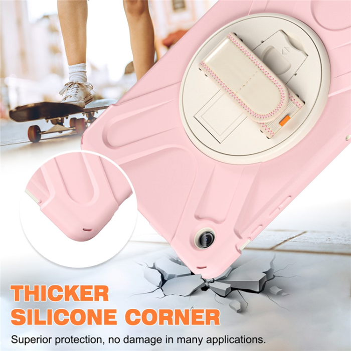 A-One Brand - Galaxy Tab A9 Plus Mobilskal Silikon Rotary Kickstand