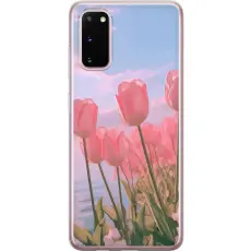 Gustaf - Mobilskal till Samsung Galaxy S20 med Rosa Tulpaner