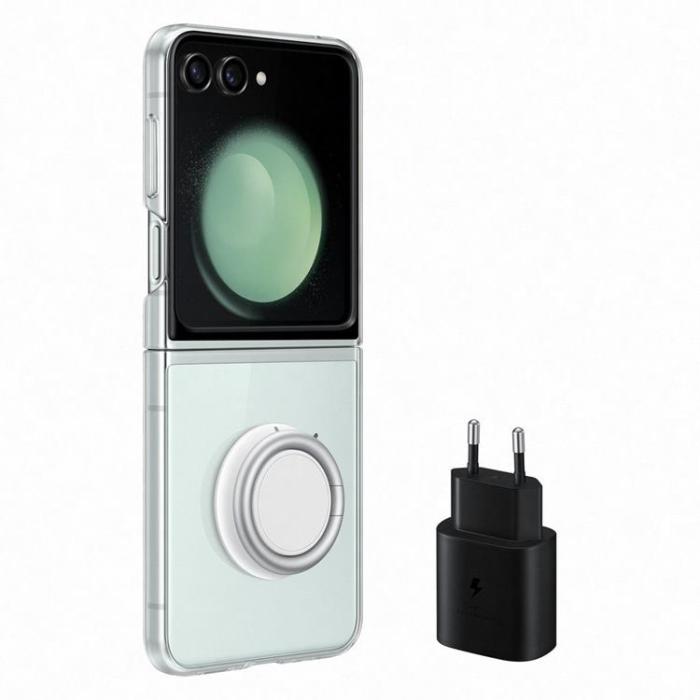 Samsung - Samsung Galaxy Z Flip 5 Mobilskal med Väggladdare