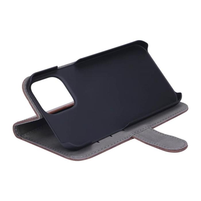 GEAR - GEAR Mobilfodral Nubuck PU iPhone 13 Pro Max - Brun