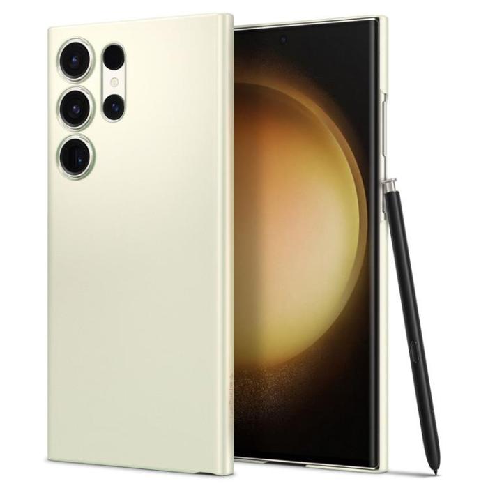 UTGATT - Spigen Galaxy S23 Ultra Mobilskal Airskin - Shiny Cream