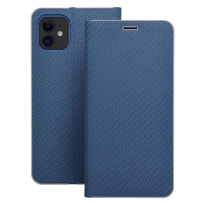 OEM - iPhone 16 Pro Plånboksfodral Luna Carbon - Blå