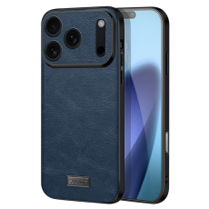 SULADA - SULADA iPhone 17 Pro Mobilskal PU-läder+TPU+PC - Blå