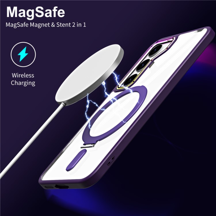 OEM - Galaxy S23 Mobilskal Magsafe Kickstand Magnetic - Grön