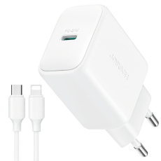 Joyroom - JOYROOM Snabbladdare 20W USB-C - USB-C/Lightning Kabel EU PD