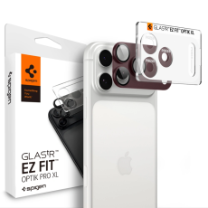 Spigen - Spigen H&auml;rdat Glas Kameralinsskydd F&ouml;r iPhone 18 Pro Max EZ Fit Optik Pro XL