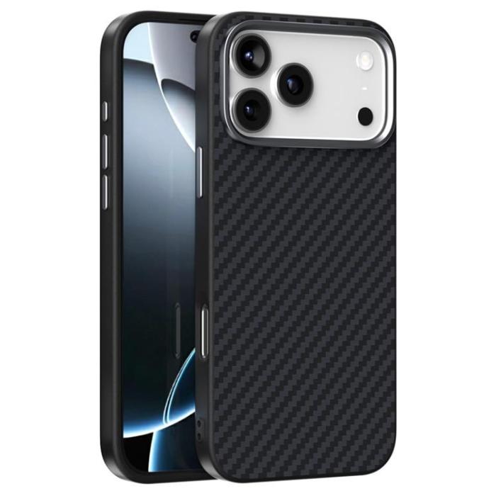 ABEEL - ABEEL iPhone 17 Pro Mobilskal MagSafe Carbon Fiber - Svart