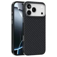 ABEEL - ABEEL iPhone 17 Pro Mobilskal MagSafe Carbon Fiber - Svart