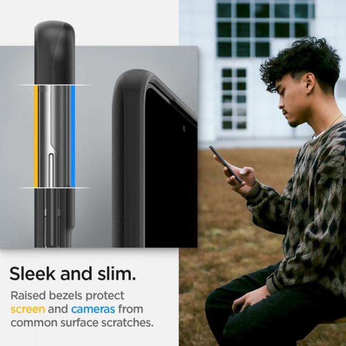 UTGATT - Spigen Thin Fit Skal Galaxy S22 - Svart