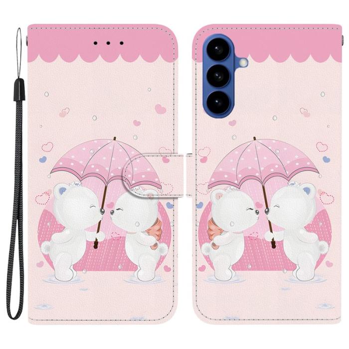 OEM - Samsung Galaxy S26 / S26 Pro Plånboksfodral Konstläder - Tecknad Par Björn