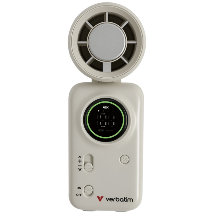 Verbatim - Verbatim Mini Handhållen Fläkt Ice Touch Cool `n` Go 32346 - Silver/Vit