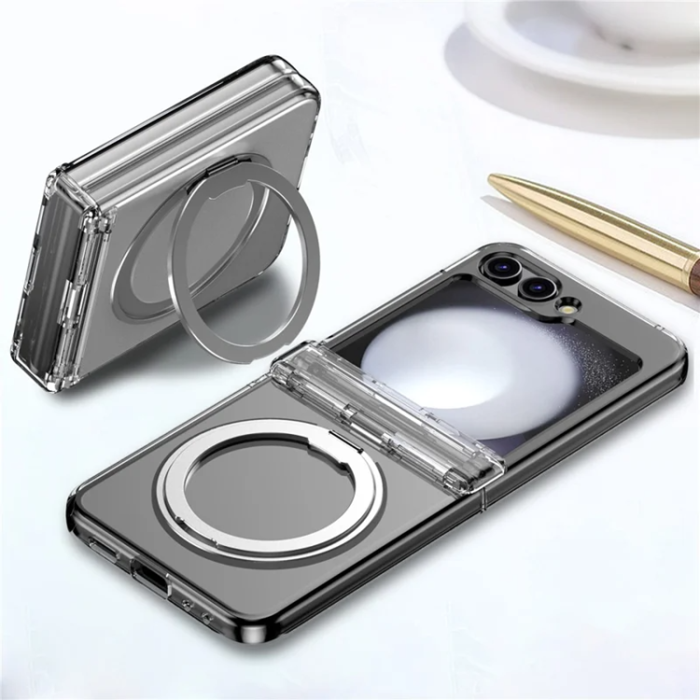A-One Brand - Galaxy Z Flip 7 Mobilskal Magsafe Spring Hinge - Transparent