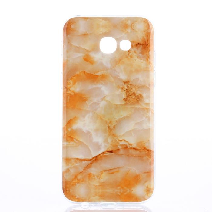 UTGATT4 - Mobilskal Samsung Galaxy A3 2017 - Orange Marmor