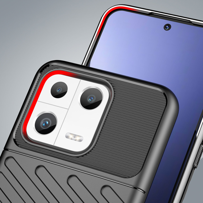 OEM - Xiaomi 13 Skal Thunder Silicone Armor - Svart