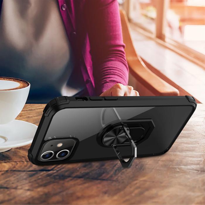 OEM - Ring Holder Mobilskal iPhone 12 Mini - Svart