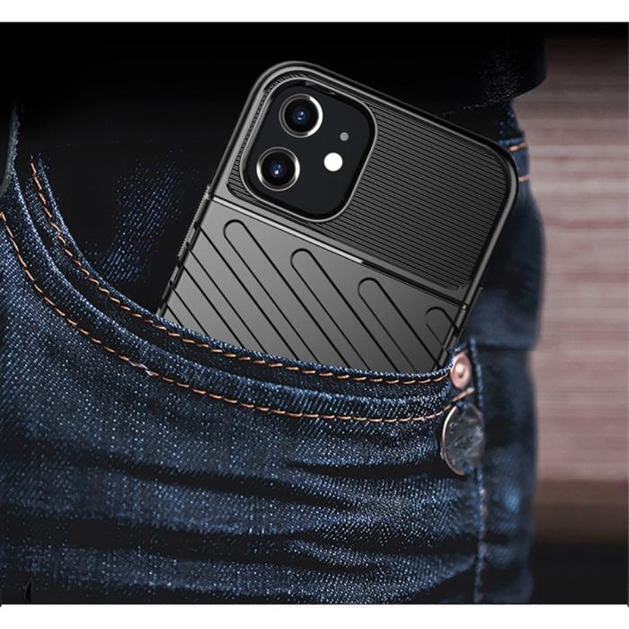 OEM - Thunder Twill Texture Skal iPhone 12 Mini - Svart