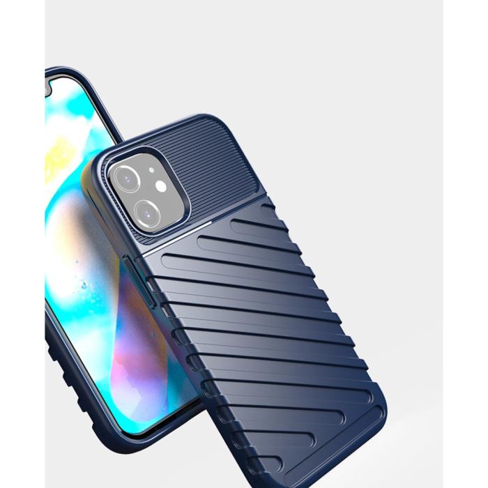 OEM - Thunder Twill Texture Skal iPhone 12 Mini - Blå