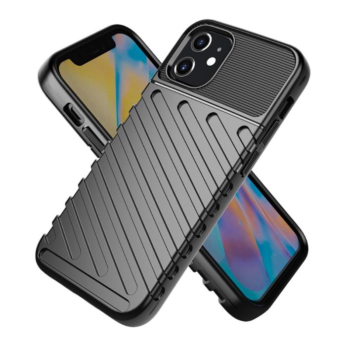 OEM - Thunder Twill Texture Skal iPhone 12 Mini - Svart