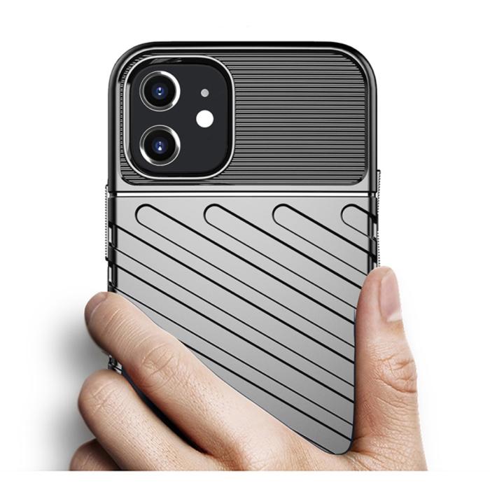 OEM - Thunder Twill Texture Skal iPhone 12 Mini - Svart