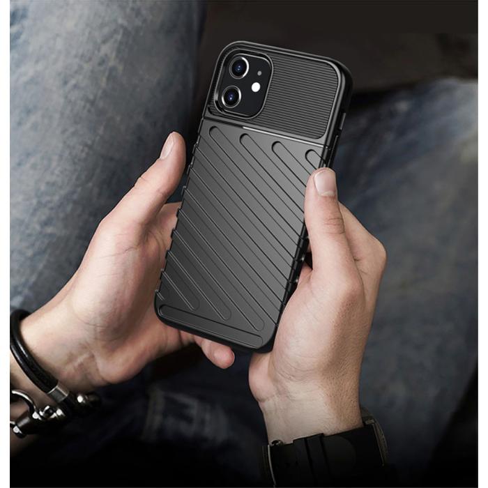 OEM - Thunder Twill Texture Skal iPhone 12 Mini - Svart
