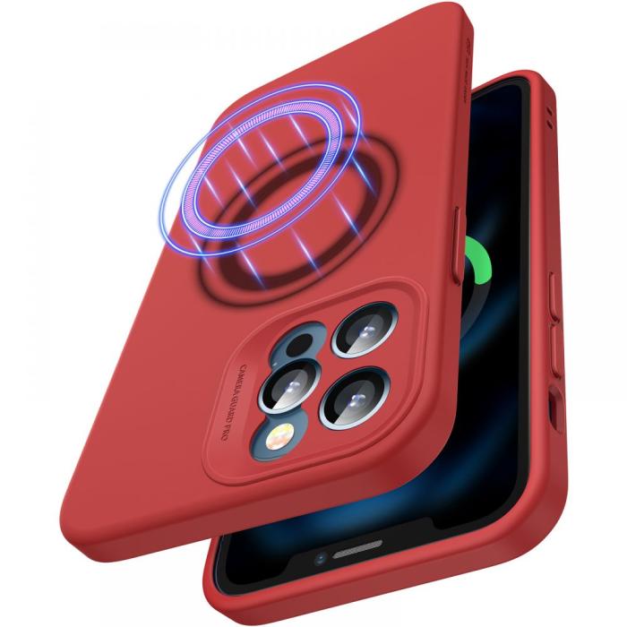 ESR - ESR Cloud Soft Magsafe iPhone 12 / 12 Pro - Röd