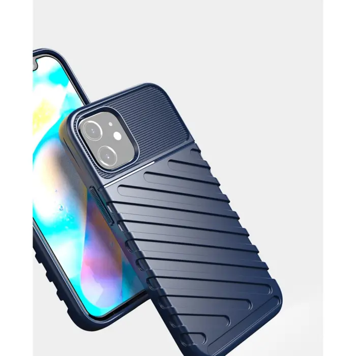 OEM - Thunder Twill Texture Skal iPhone 12 Mini - Blå