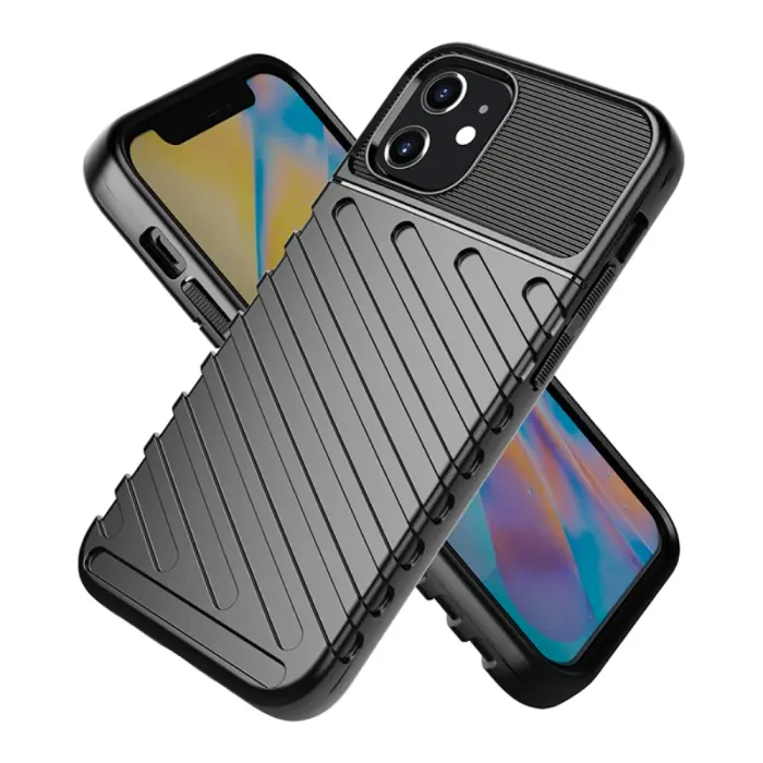 OEM - Thunder Twill Texture Skal iPhone 12 Mini - Blå