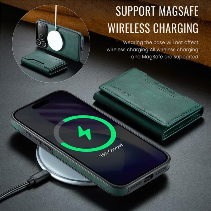 MAGKING - MAGKING iPhone 17 Pro Mobilskal MagSafe Korthållare - Grön