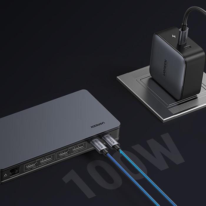 Ugreen - UGreen USB-C HUB Multifunctional - Grå