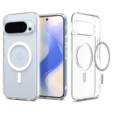Spigen - Spigen Google Pixel 10/10 Pro Mobilskal Magsafe Ultra Hybrid - Clear/Vit