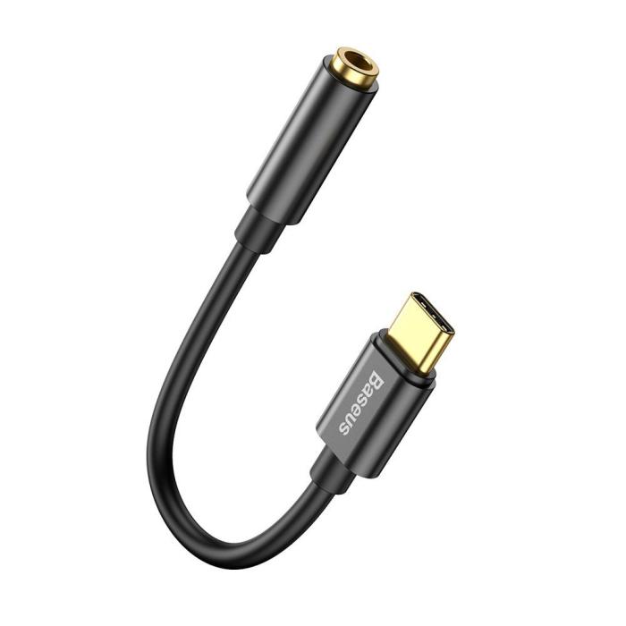 BASEUS - Baseus Adapter USB-C To Jack 3.5Mm Svart