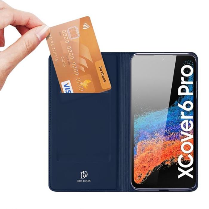 Dux Ducis - Dux Ducis Galaxy Xcover 6 Pro Plånboksfodral Skin Series - Blå