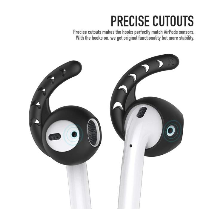 A-One Brand - AhaStyle Ear Hooks till AirPods - Svart