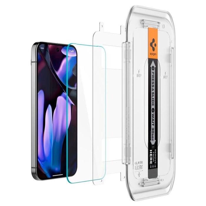 Spigen - Spigen [2-Pack] Google Pixel 9/9 Pro Skärmskydd Härdat Glas EZ-FIT