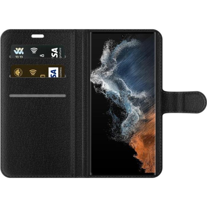 iSecrets - Plånboksfodral till Samsung Galaxy S22 Ultra 5G med Glad enhörning