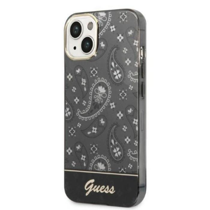 Guess - GUESS iPhone 14 Plus Skal Bandana Paisley - Svart