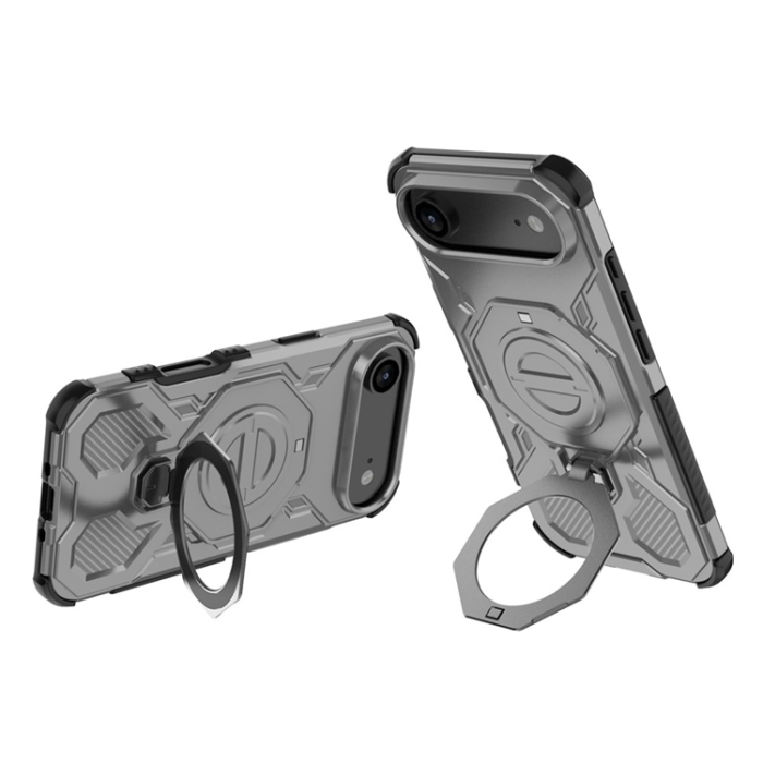 A-One Brand - iPhone 17 Air Mobilskal Rotating Kickstand - Grå