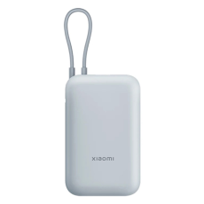 Xiaomi - XIAOMI Powerbank 10000mAh 22.5W med USB-C Kabel - Grå/Blå
