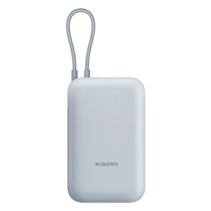 Xiaomi - XIAOMI Powerbank 10000mAh 22.5W med USB-C Kabel - Grå/Blå
