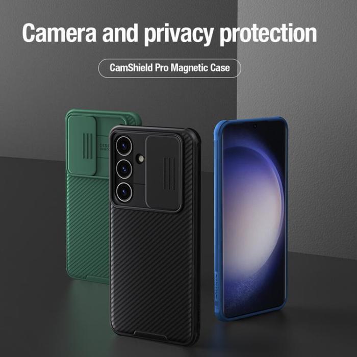 Nillkin - Nillkin Galaxy S24 Plus Mobilskal CamShield Pro Armored - Grön