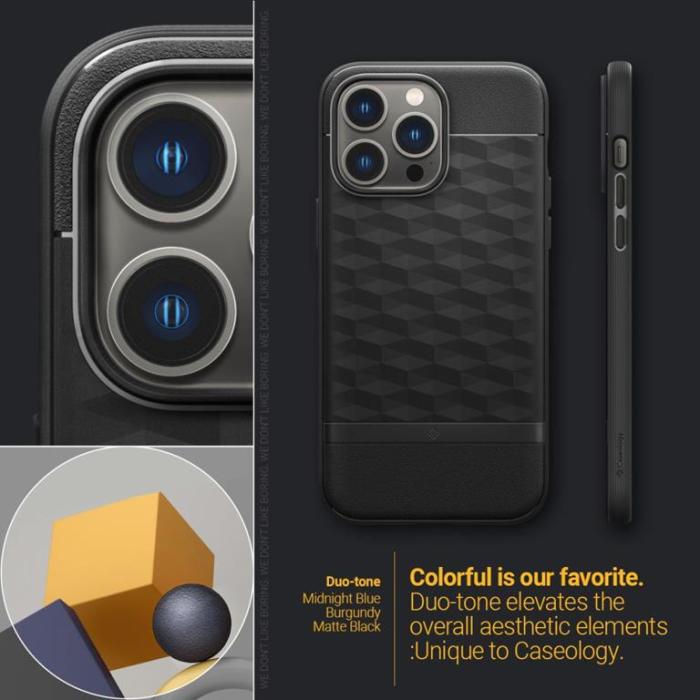 Spigen - Spigen iPhone 14 Pro Magsafe Skal Caseology Parallax - Matte Svart