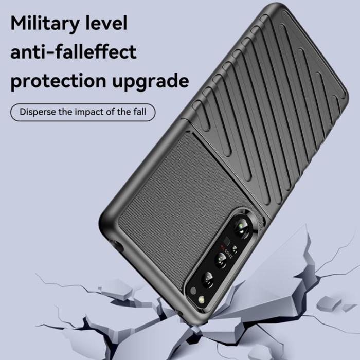 OEM - Sony Xperia 1 IV Skal Thunder Twill - Svart