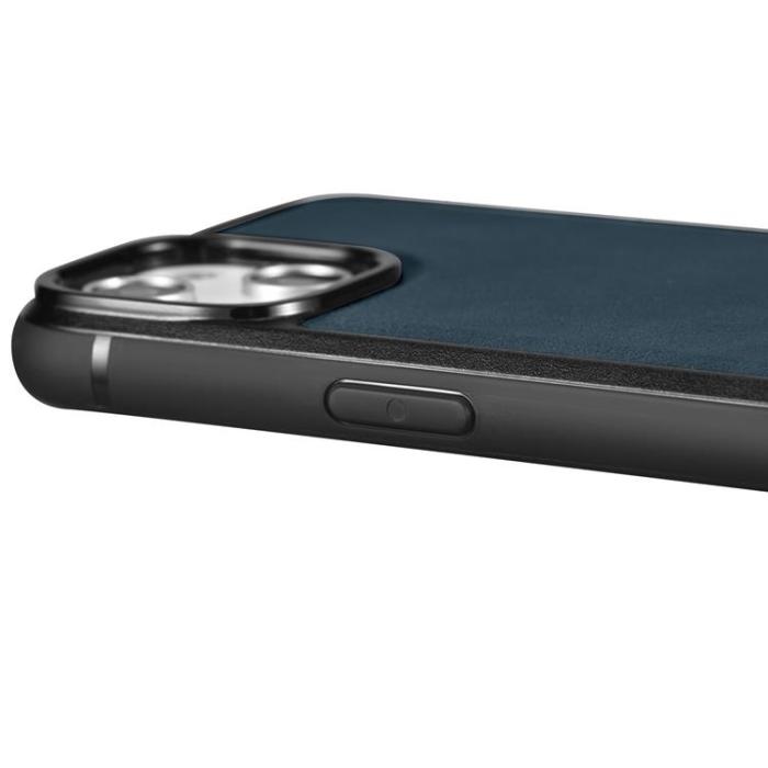 ICARER - iCarer iPhone 14 Pro Max Skal Magsafe Äkta Läder - Blå