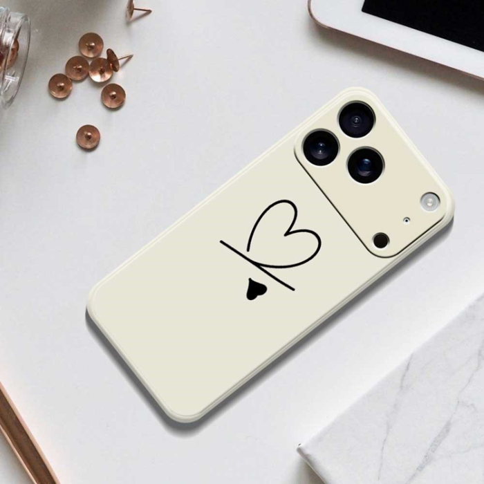 A-One Brand - iPhone 17 Pro Max Mobilskal Love Pattern Printing Straight