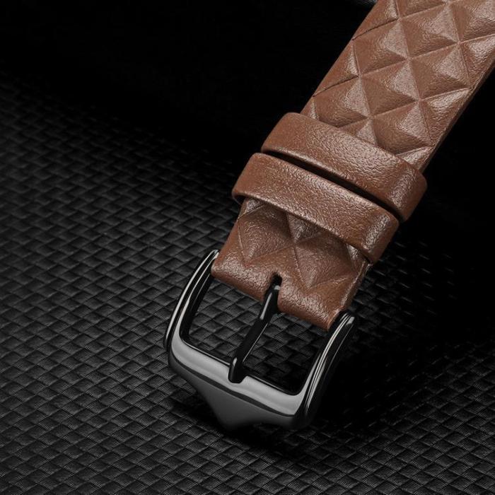 Dux Ducis - Dux Ducis Apple Watch 2/3/4/5/6/7/8/SE (41/40/38 mm) Armband Äkta Läder - Brun