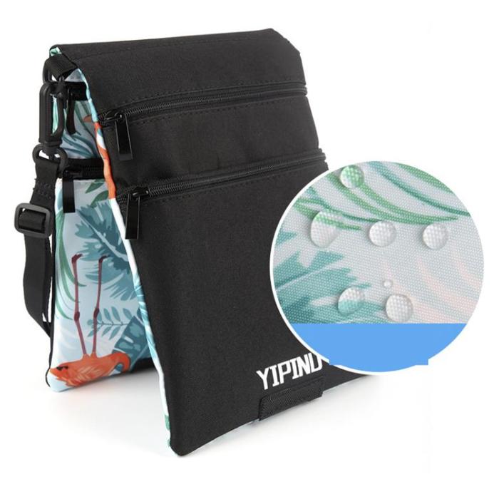 YIPINU - YIPINU Vattentät Multipocket Halsremsväskor - Flamingo