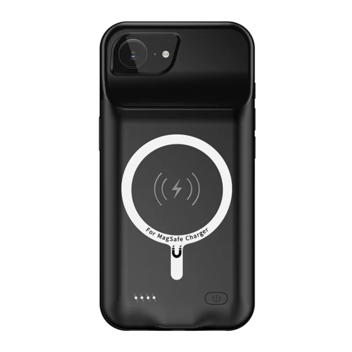 A-One Brand - iPhone 16e Batteriskal Magsafe 10000mAh A19 - Svart