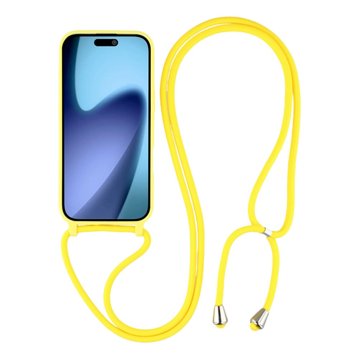 A-One Brand - iPhone 17 Air Mobilskal TPU Shockproof med Lanyard - Gul