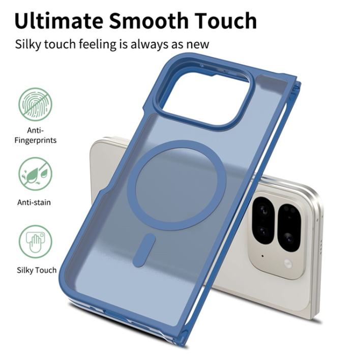 A-One Brand - Google Pixel 10 Pro Fold Mobilskal MagSafe Skin Touch - Blå