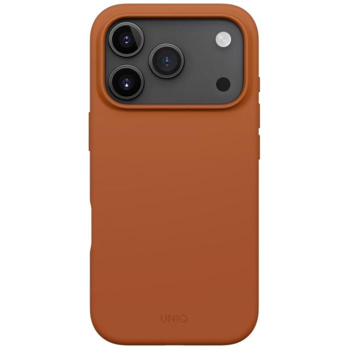UNIQ - UNIQ iPhone 17 Pro Mobilskal MagSafe Lino - Orange